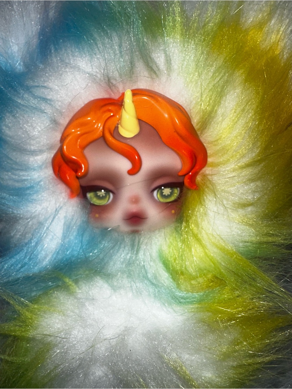 Skullpanda customized Unicorn  Doll - Multicolor Fur